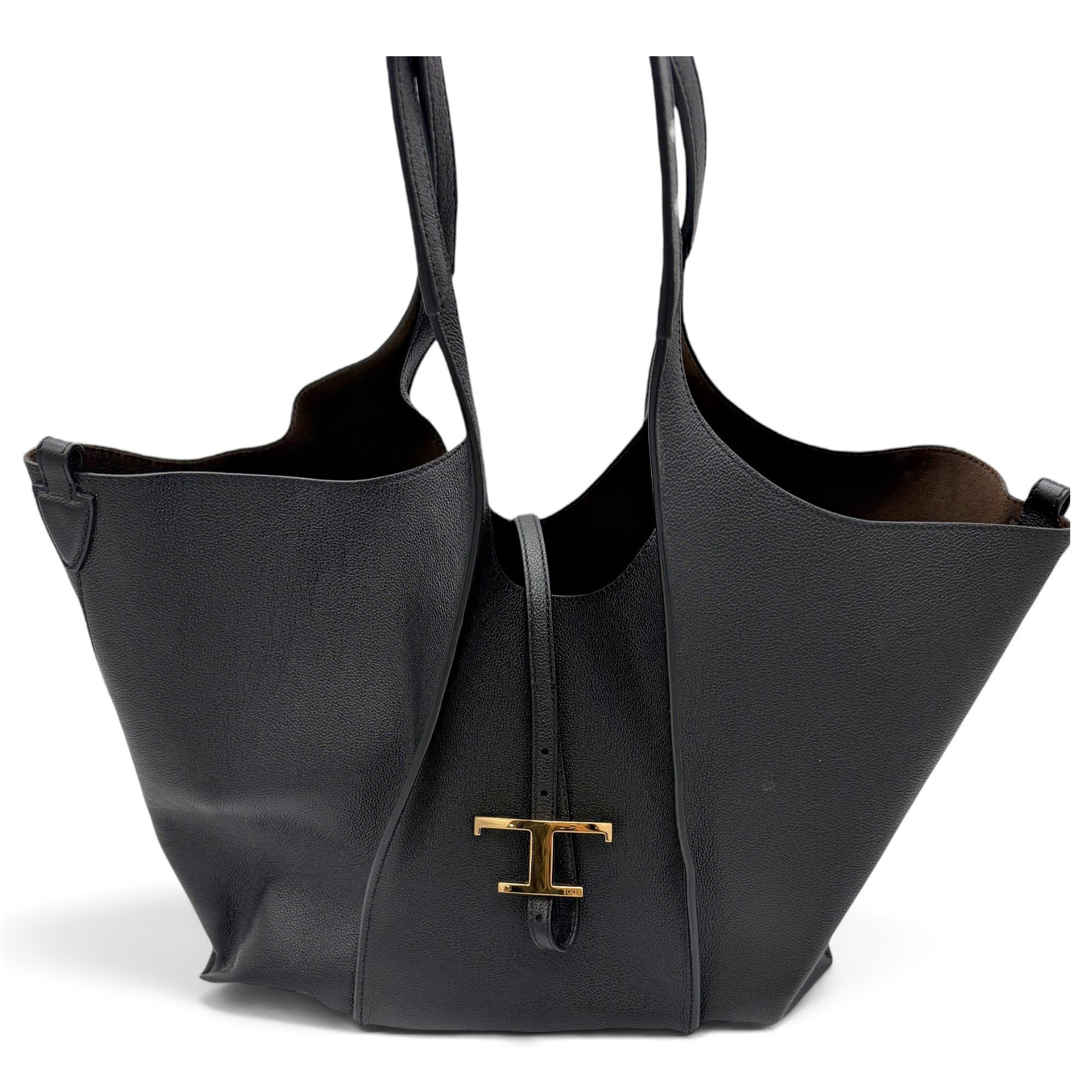 Leather clutch bag