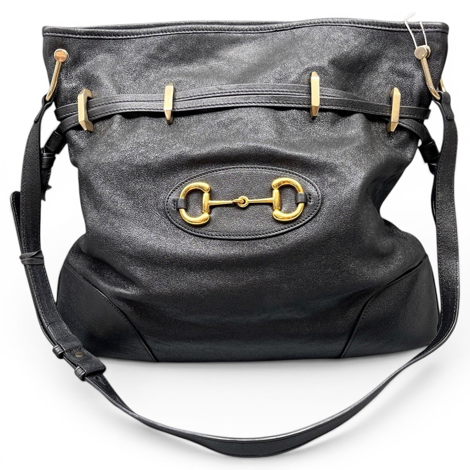 Horsebit 1955 Messenger leather handbag