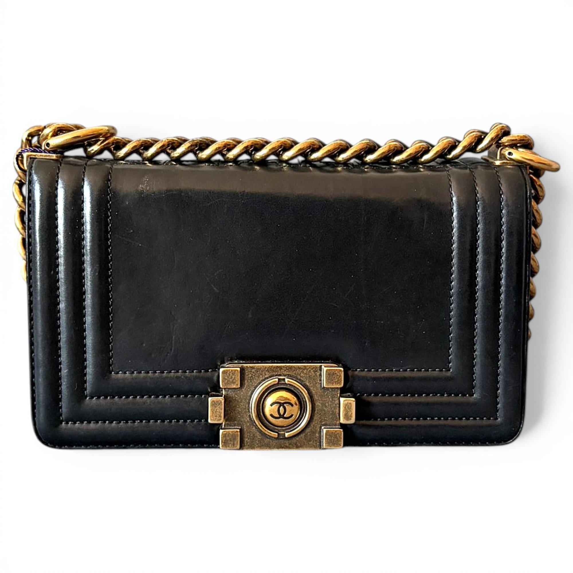 Boy leather crossbody bag