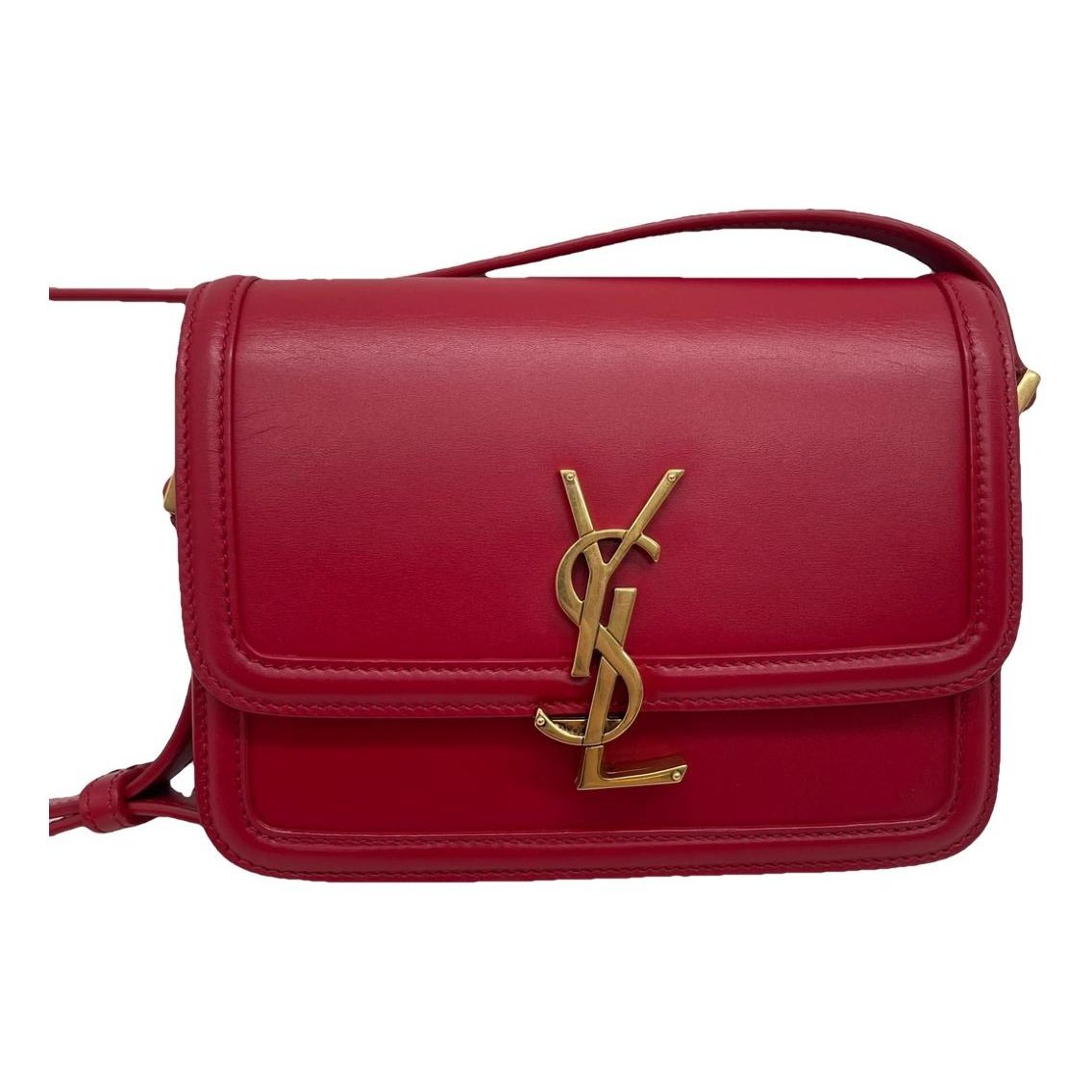 Solférino leather handbag