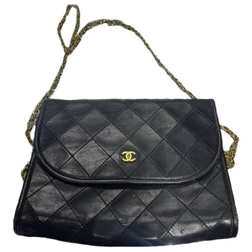 Trendy CC Quilted leather handbag
