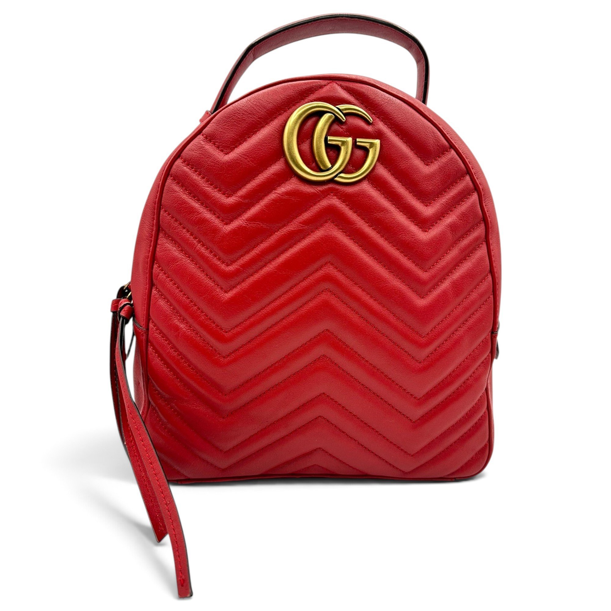 Leather backpack