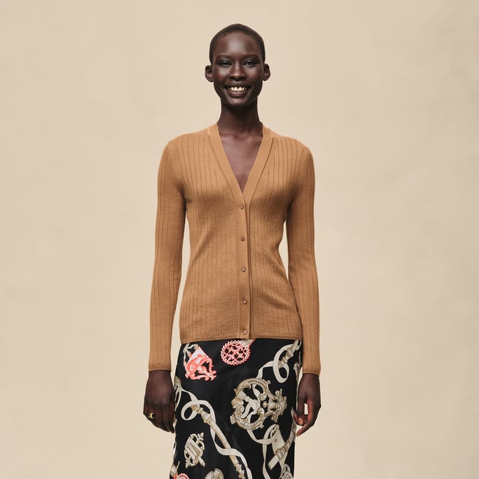 Brun Mahogany Long-sleeve Cardigan
