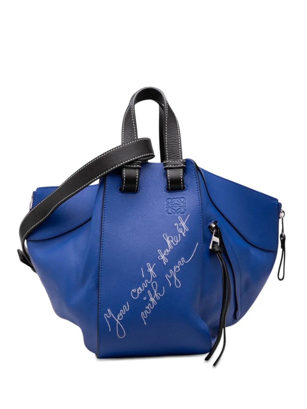 Loewe 2010-2026 Small Bicolor Calfskin Can't Take It Hammock Bag satchel