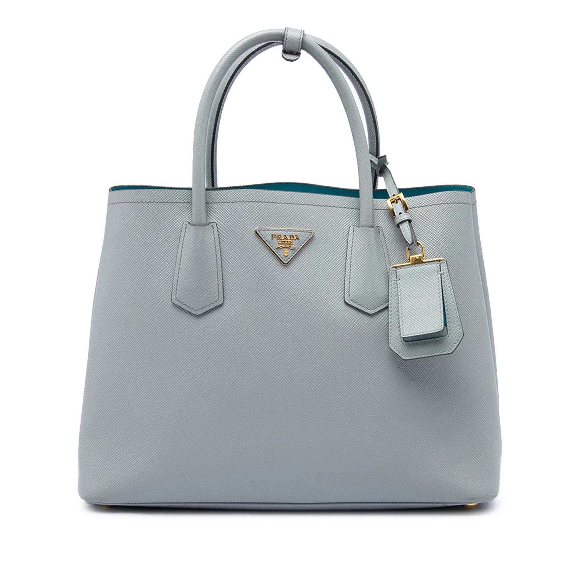Double leather satchel