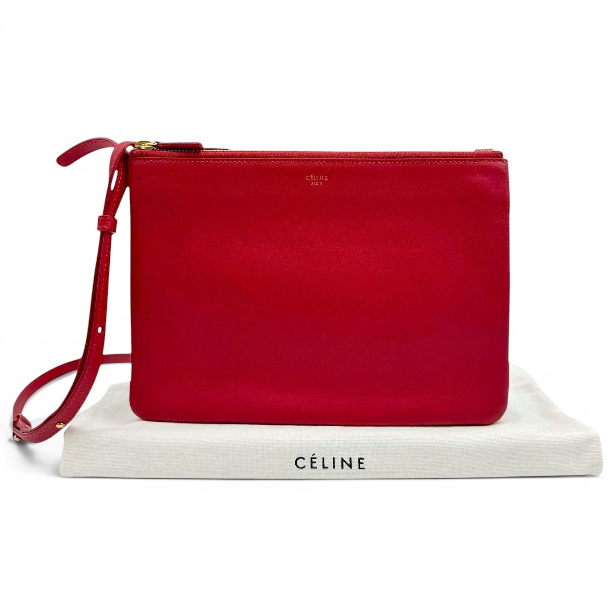Trio leather crossbody bag