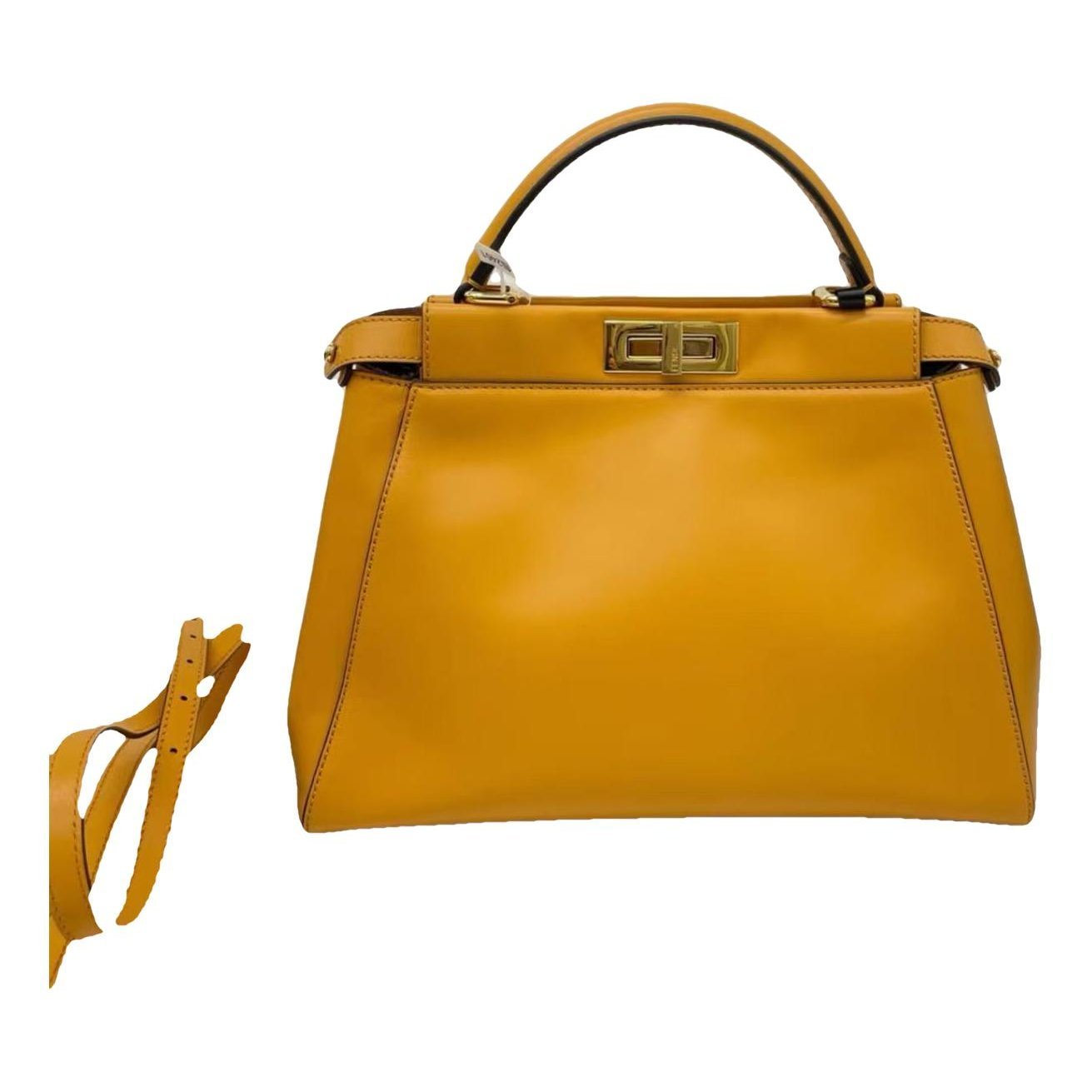 Peekaboo leather handbag