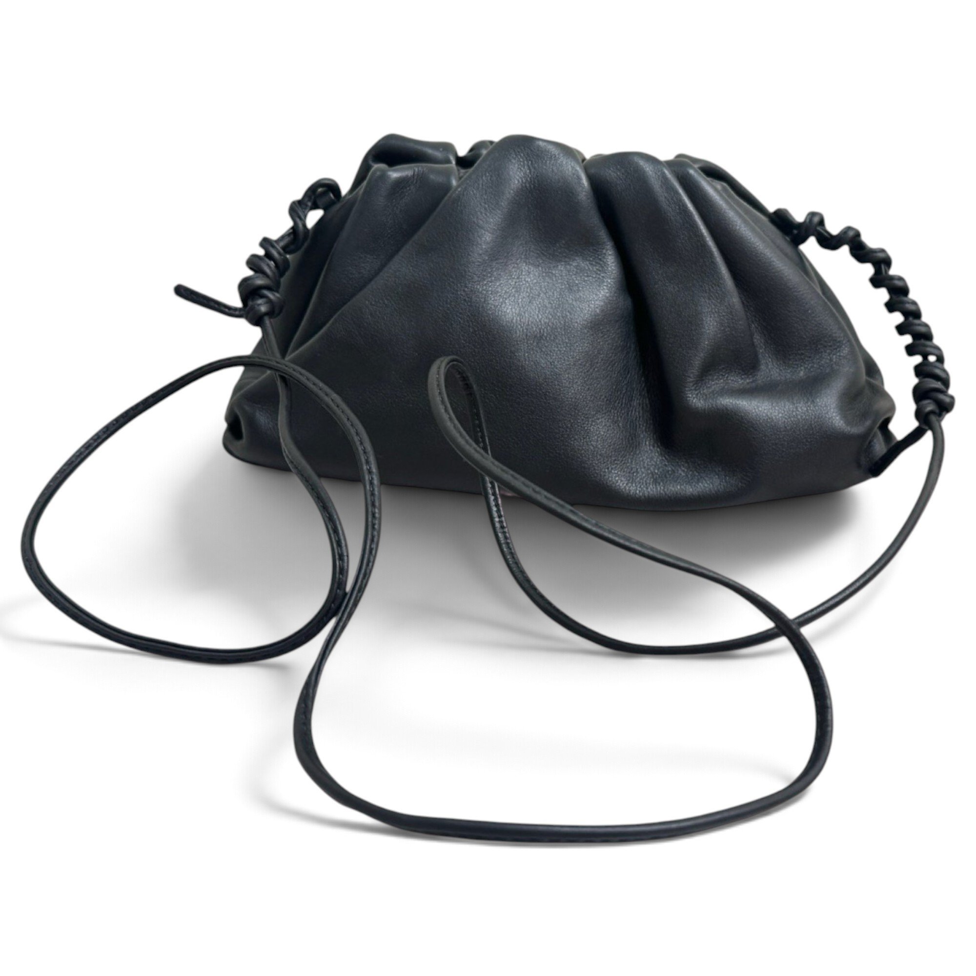 Pouch leather handbag