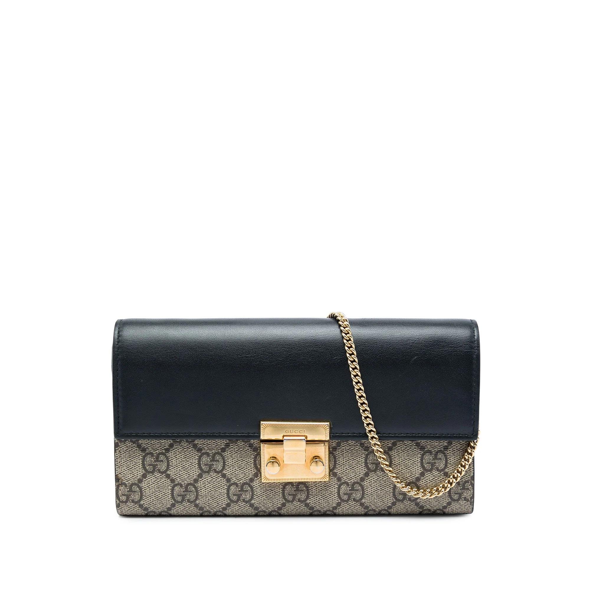 Padlock leather handbag
