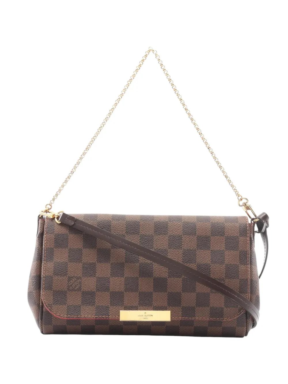 2014 Damier Ebene Favorite MM satchel