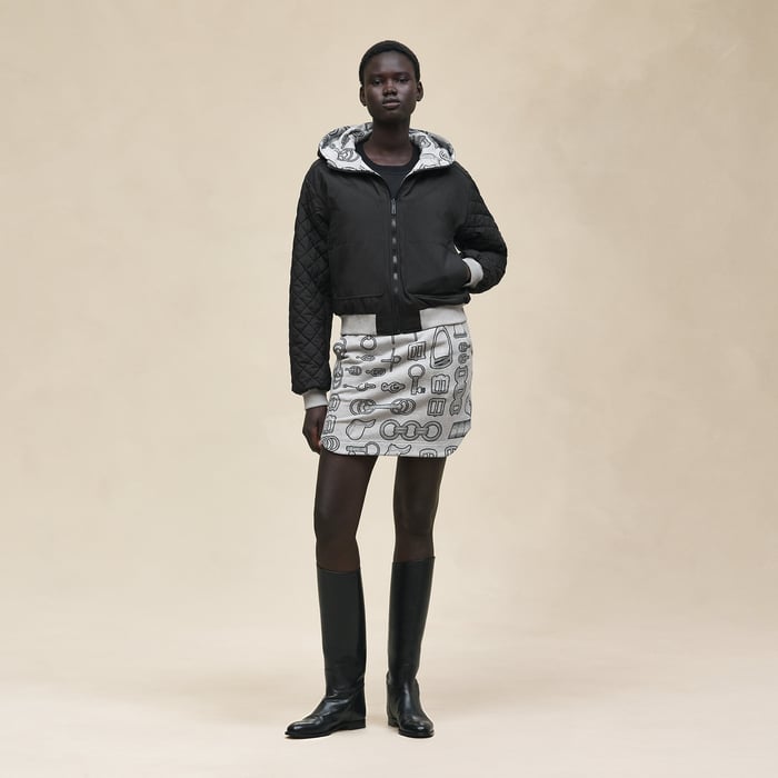 Gris Byzantin "Cahier Du Colporteur" Reversible Jacket