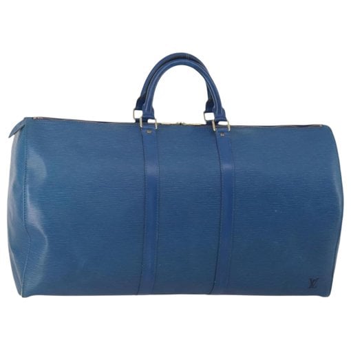 Keepall leather travel bag