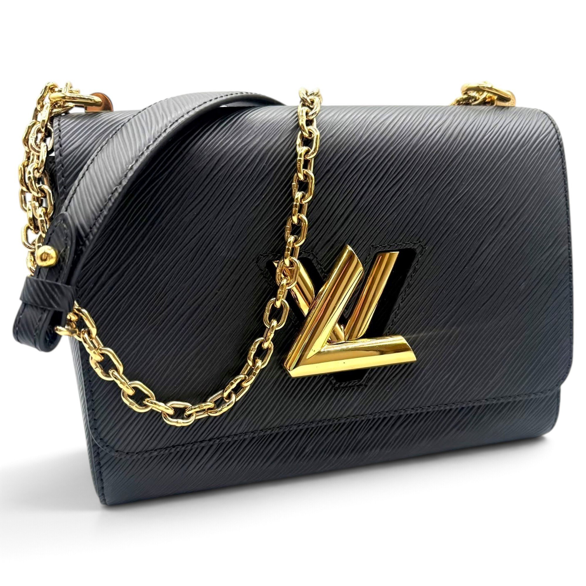 Twist leather handbag