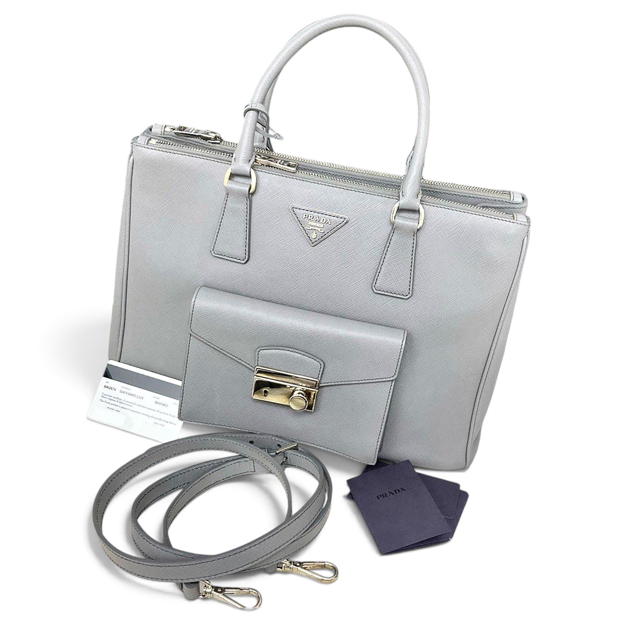 Galleria leather handbag