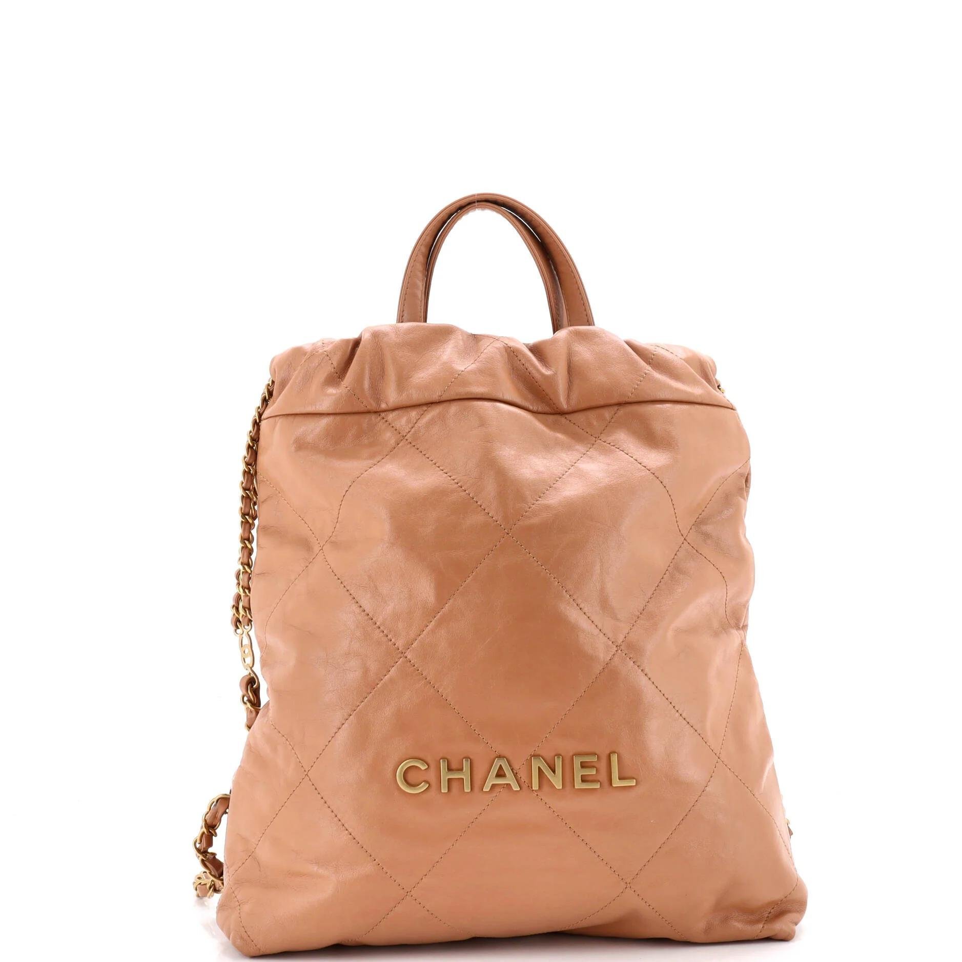 Leather backpack