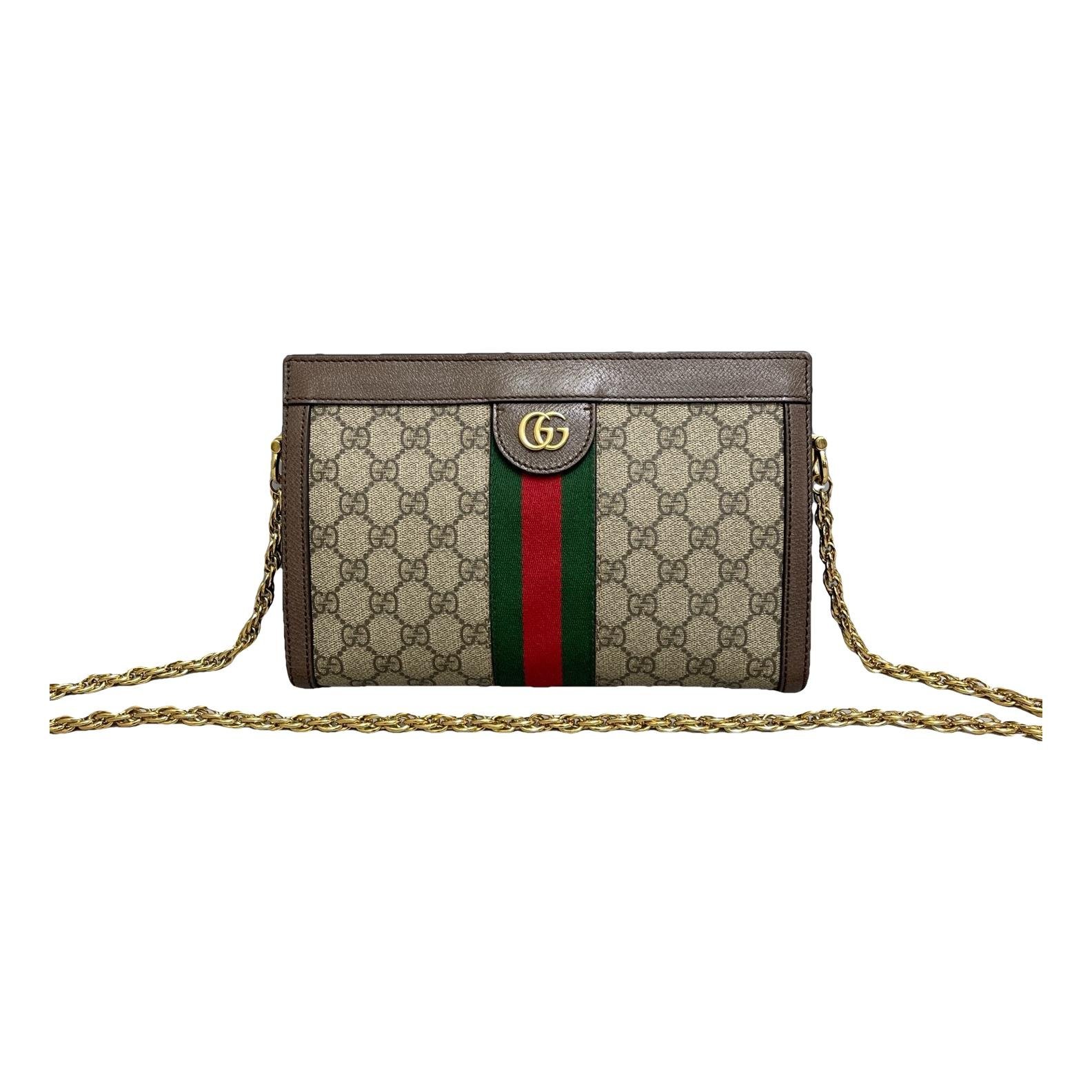 Ophidia Chain leather handbag