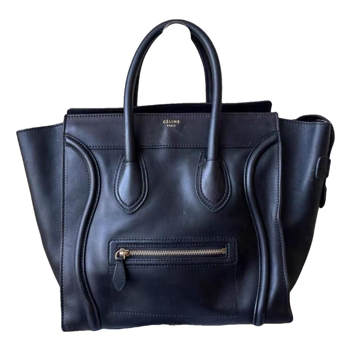 Luggage leather tote