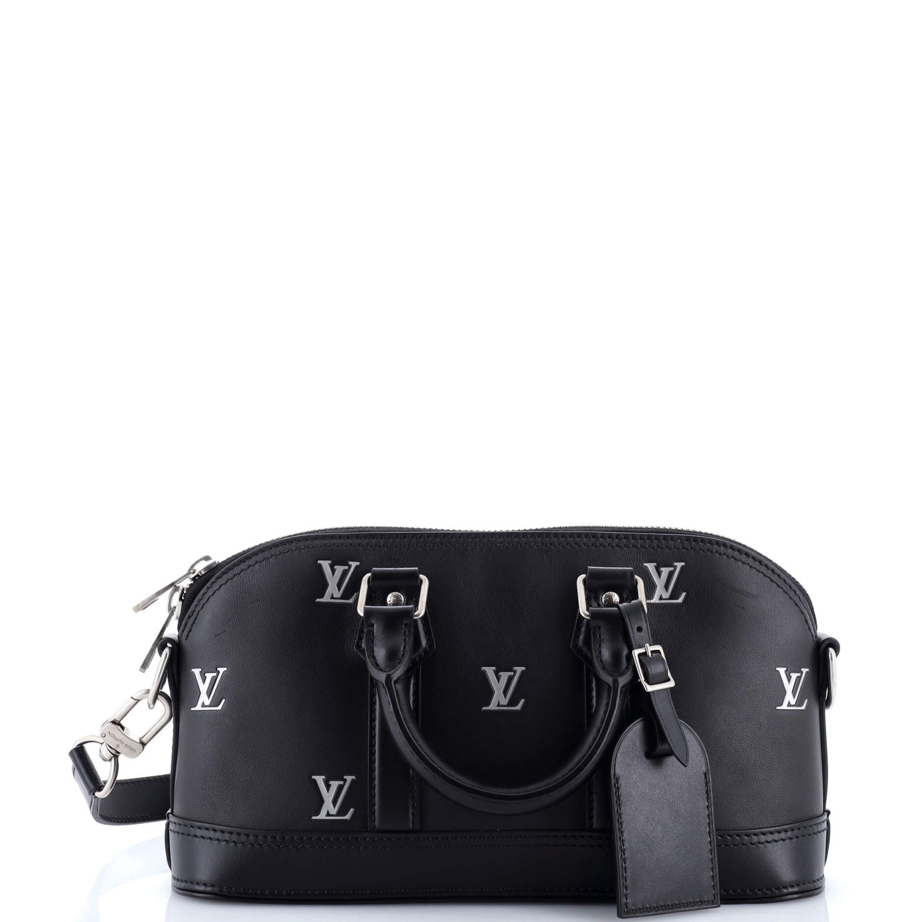 Louis Vuitton Alma Handbag LV Blason Calf Leather East West