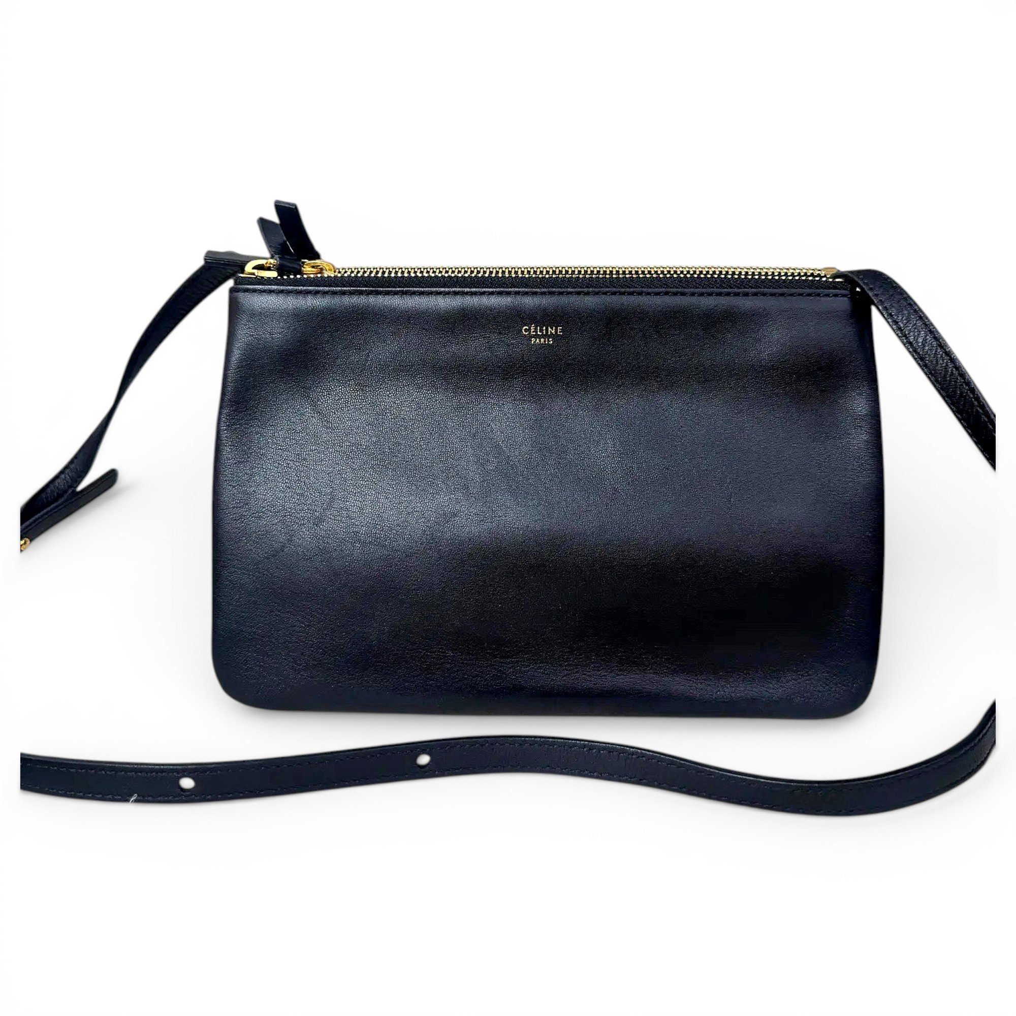 Trio leather crossbody bag