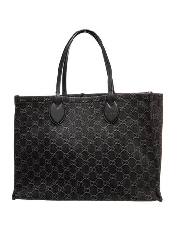 GG Denim Ophidia Large
