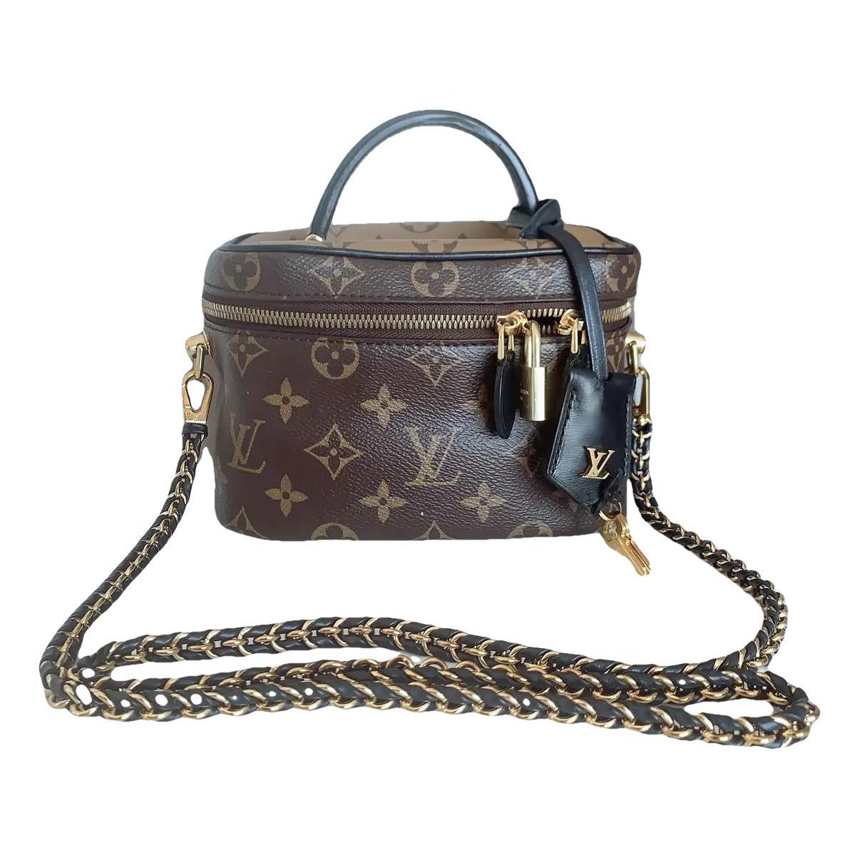 Vanity leather handbag