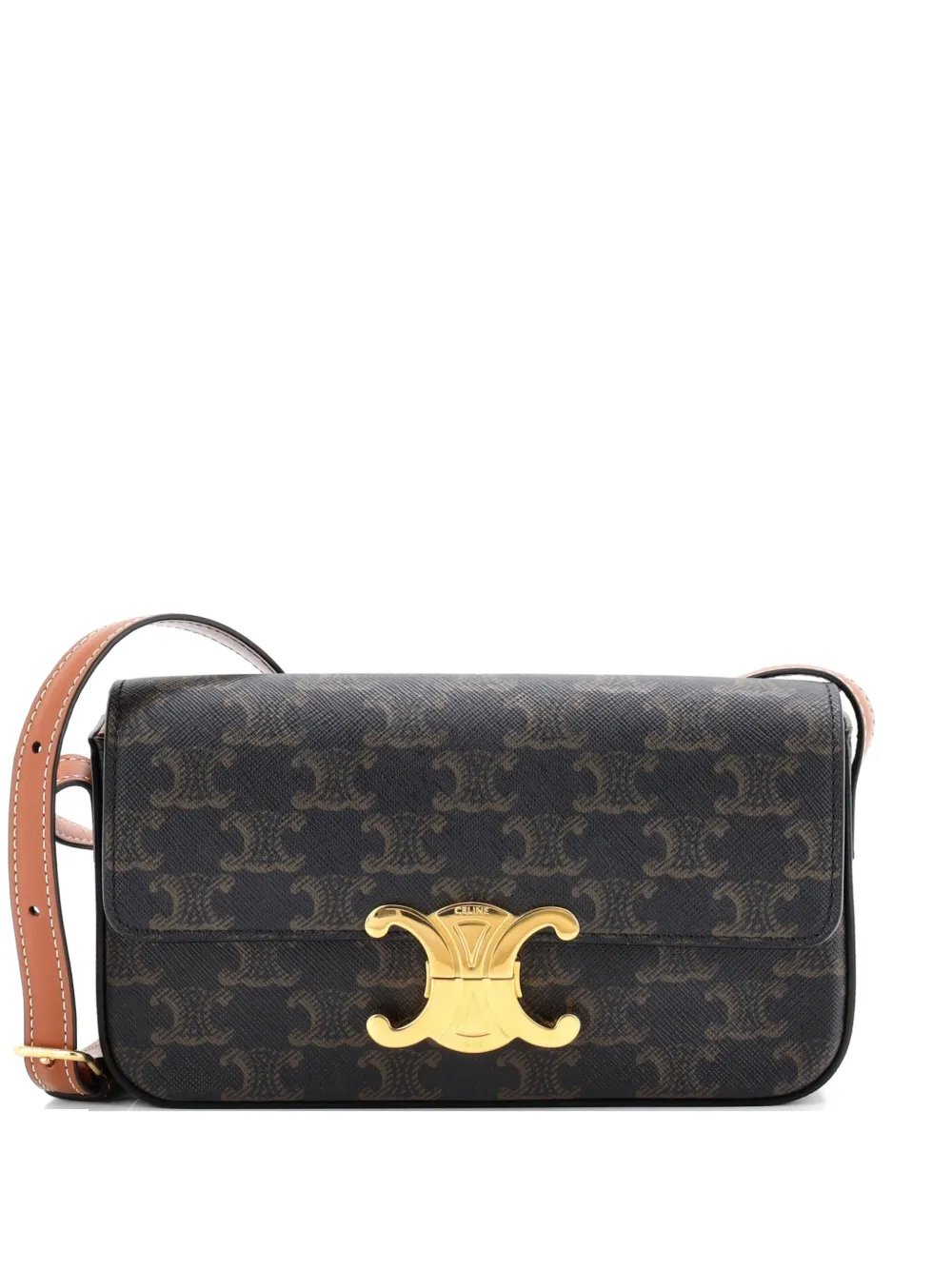 Triomphe East-West Triomphe Coated Canvas shoulder bag