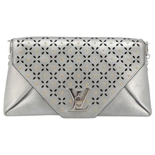 Chaîne Flore leather clutch bag