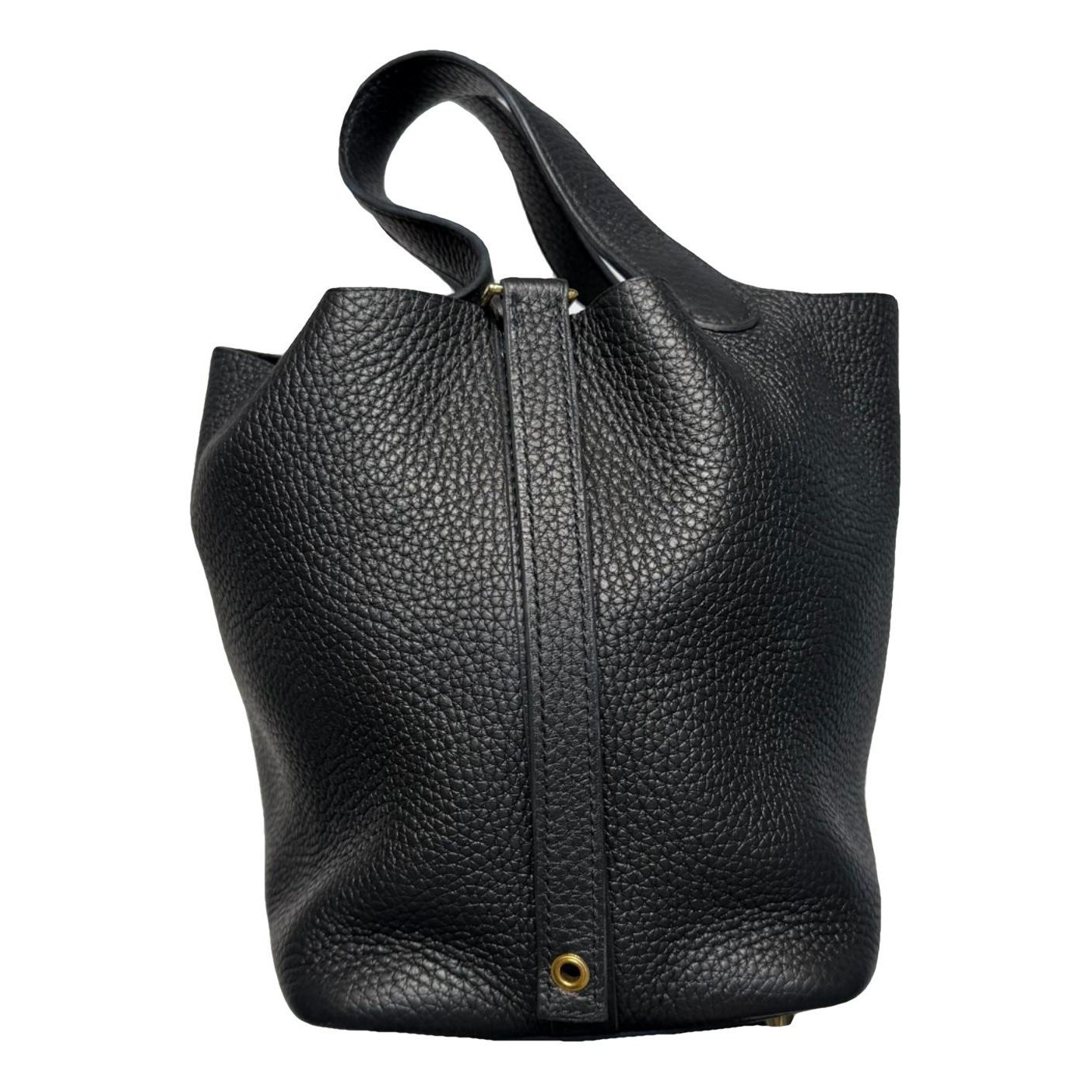 Picotin leather tote