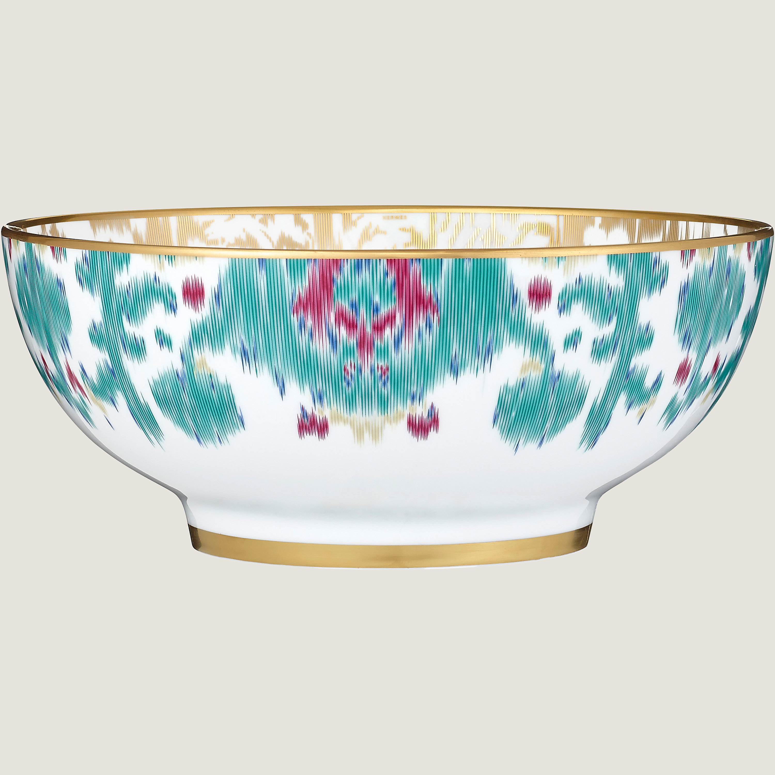 Voyage en Ikat salad bowl, small model