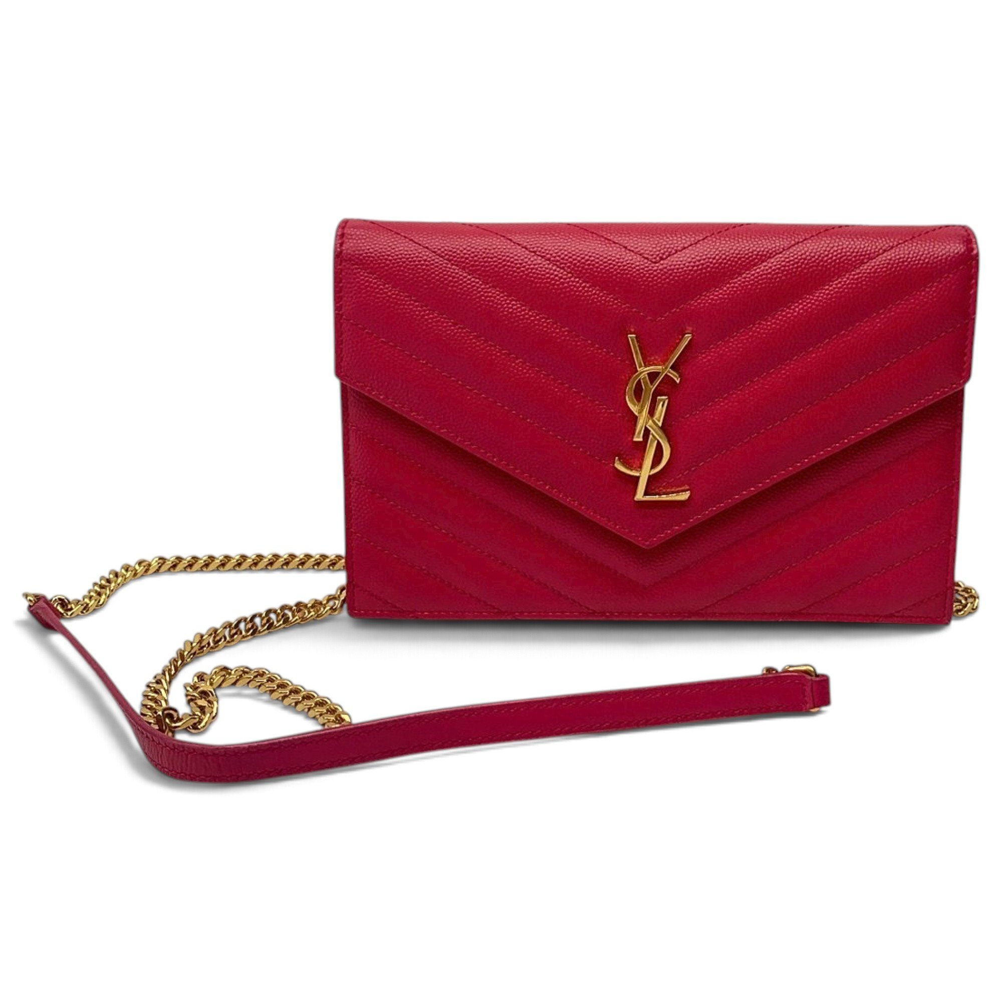 Envelope leather crossbody bag