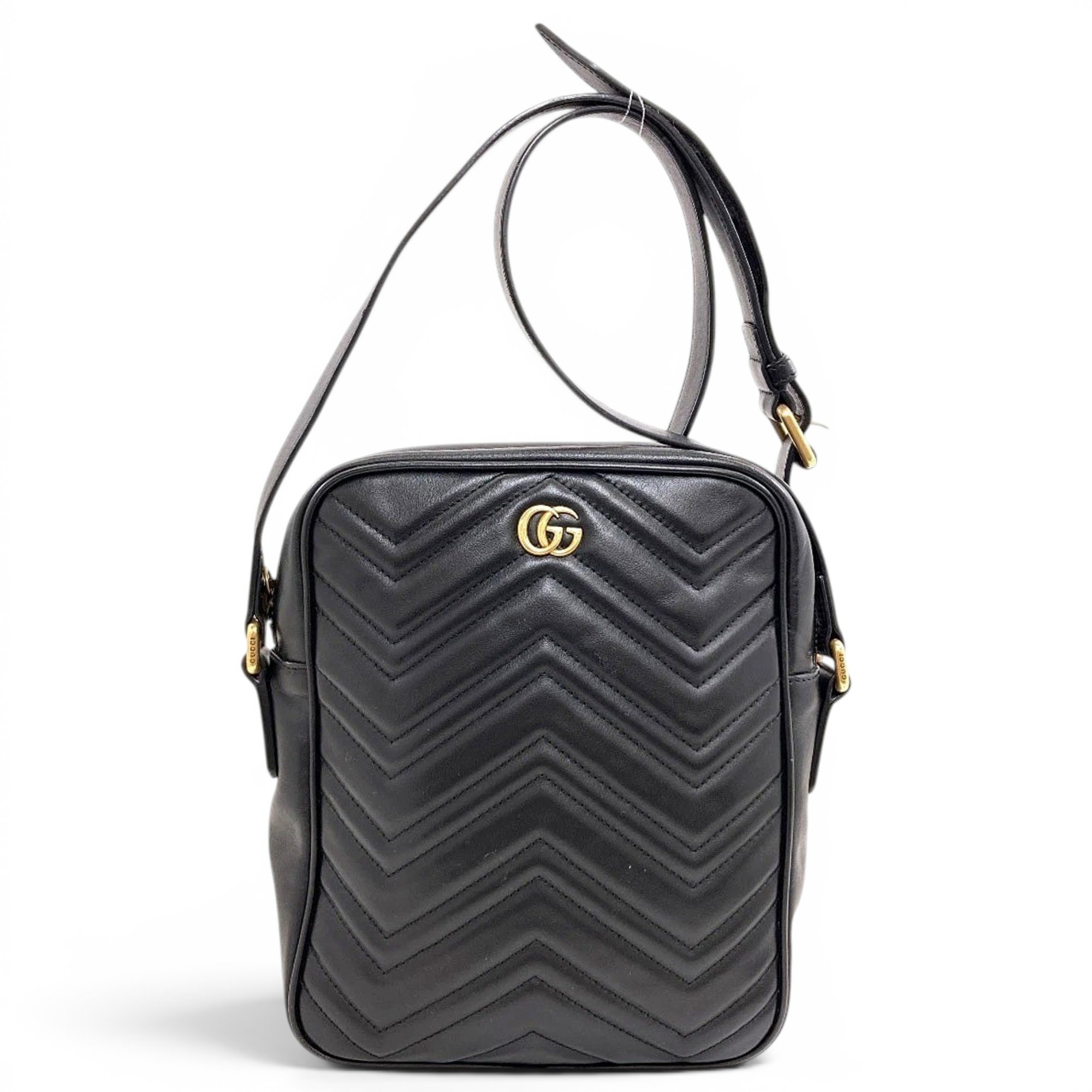GG Marmont Zip Messenger leather handbag
