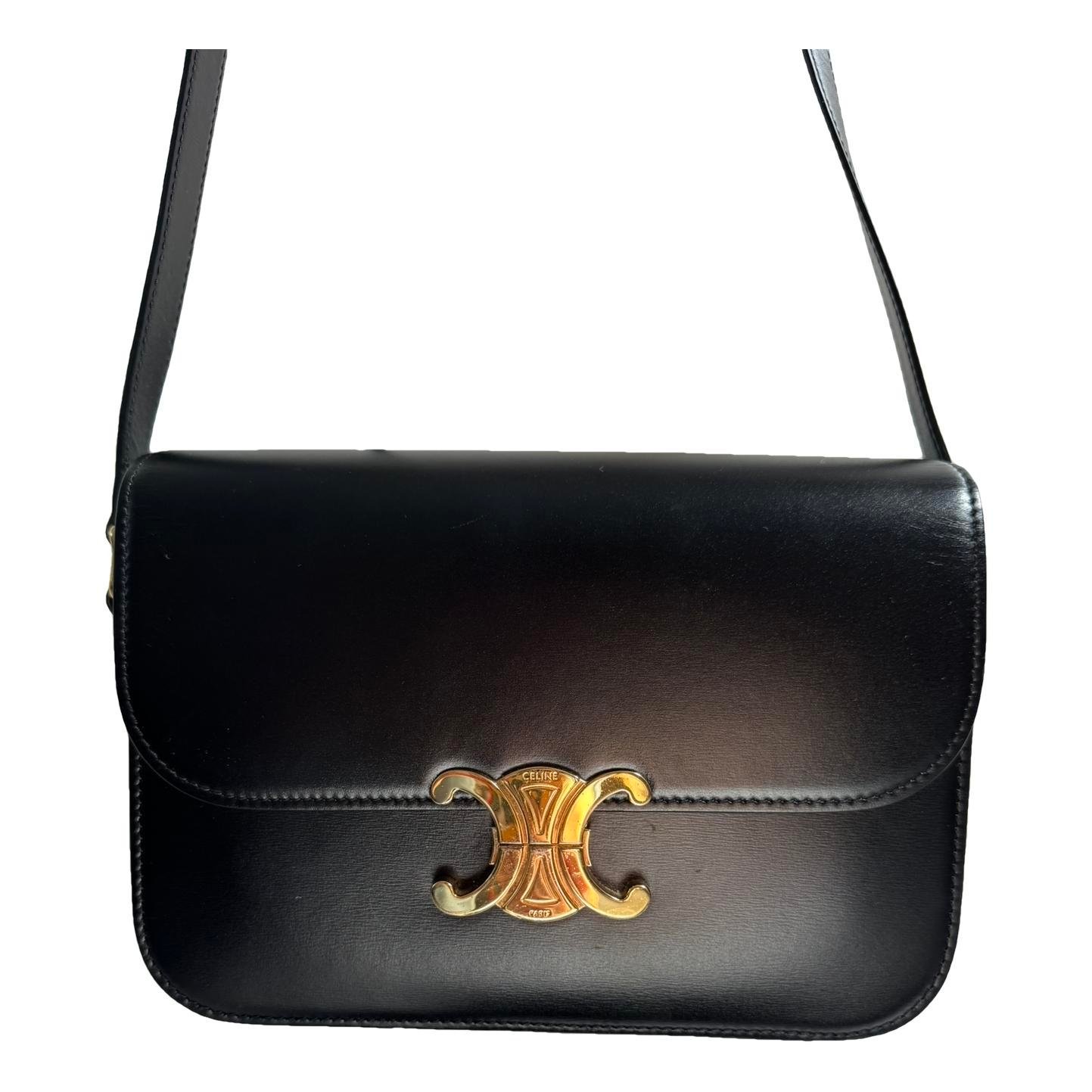 Triomphe leather handbag