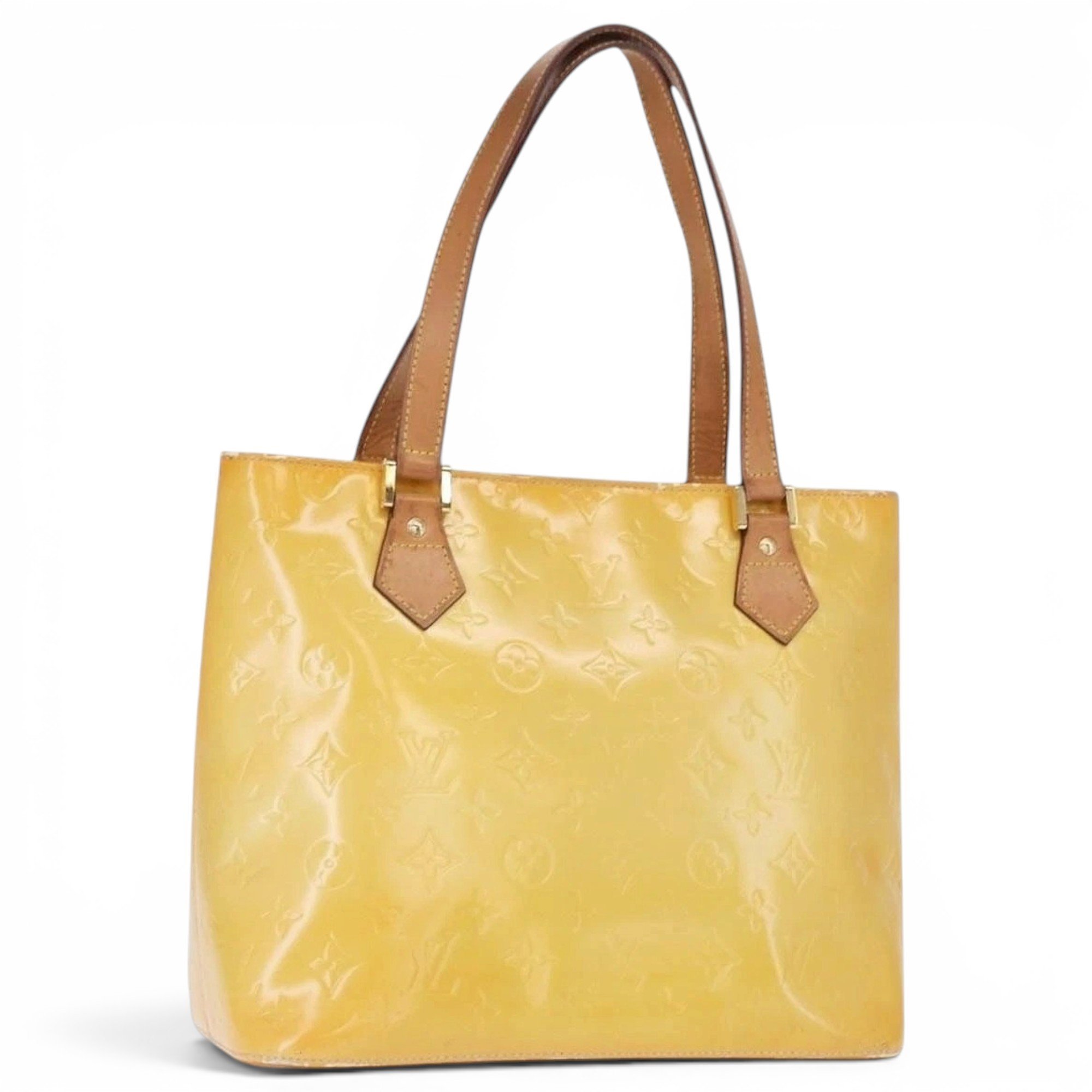 Patent leather handbag