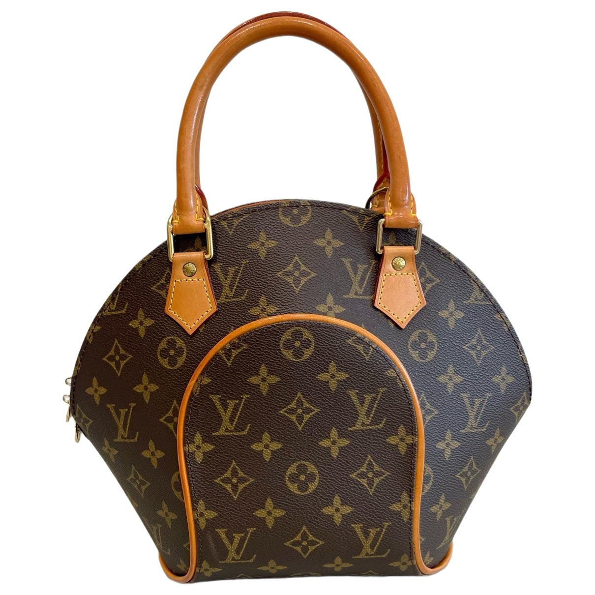 Ellipse leather handbag