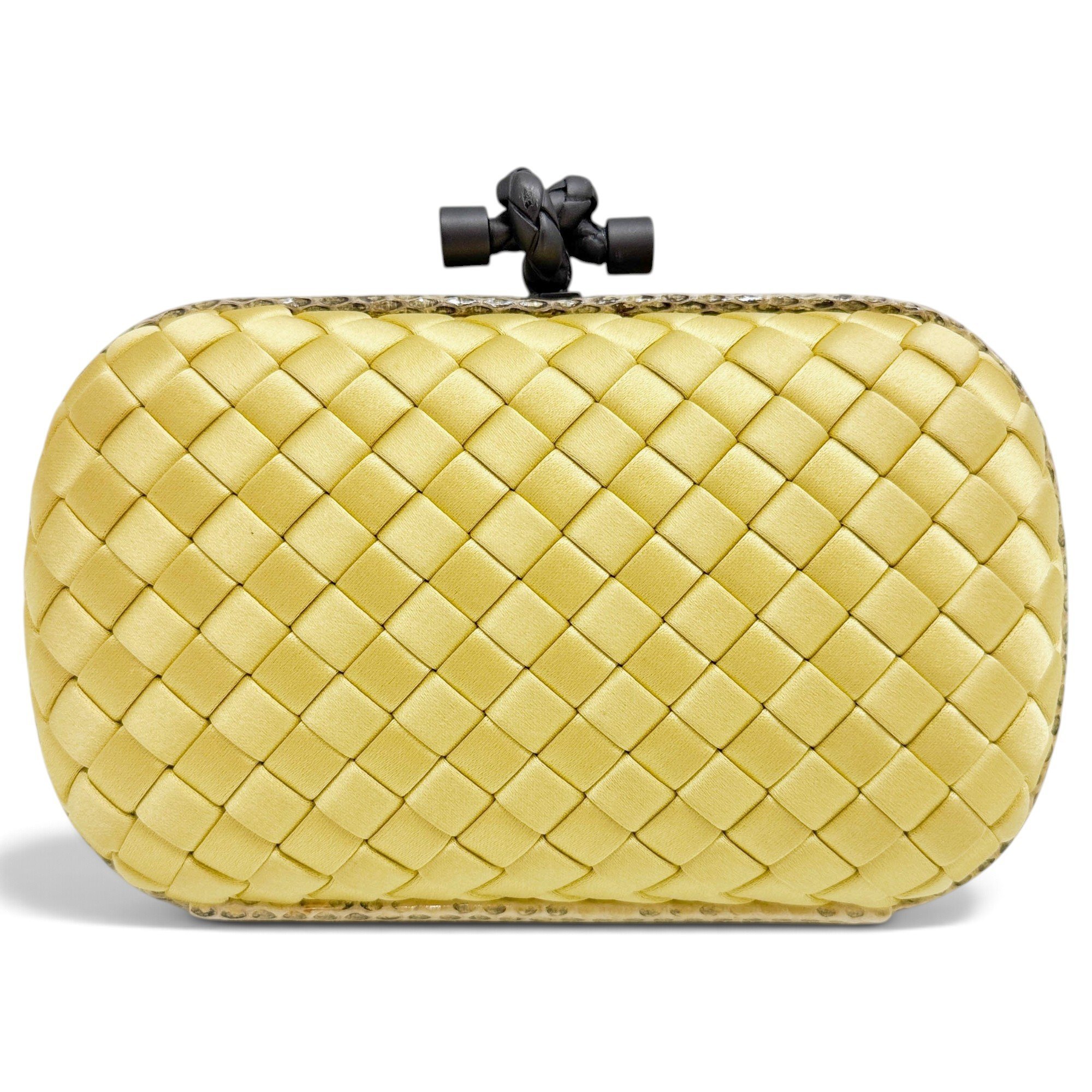 Pochette Knot silk clutch bag
