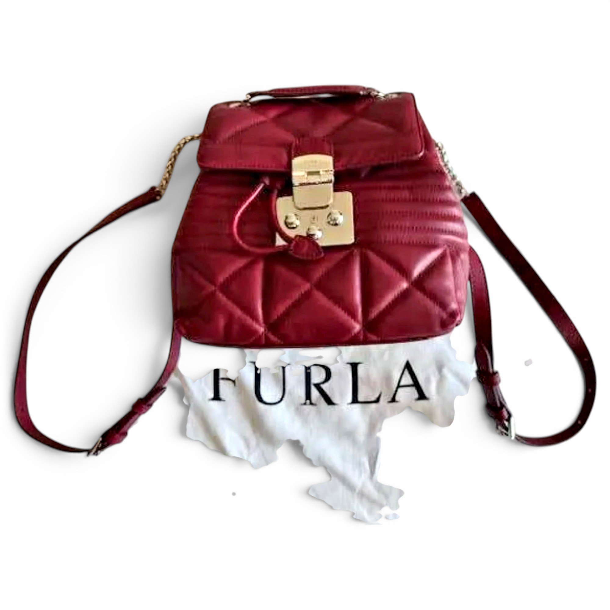 Leather backpack