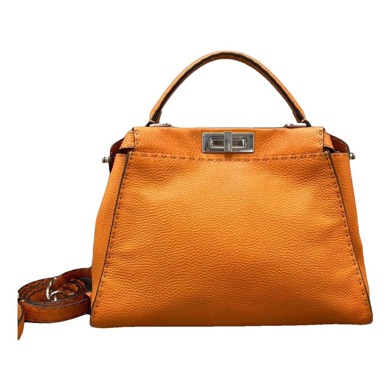 Peekaboo leather handbag