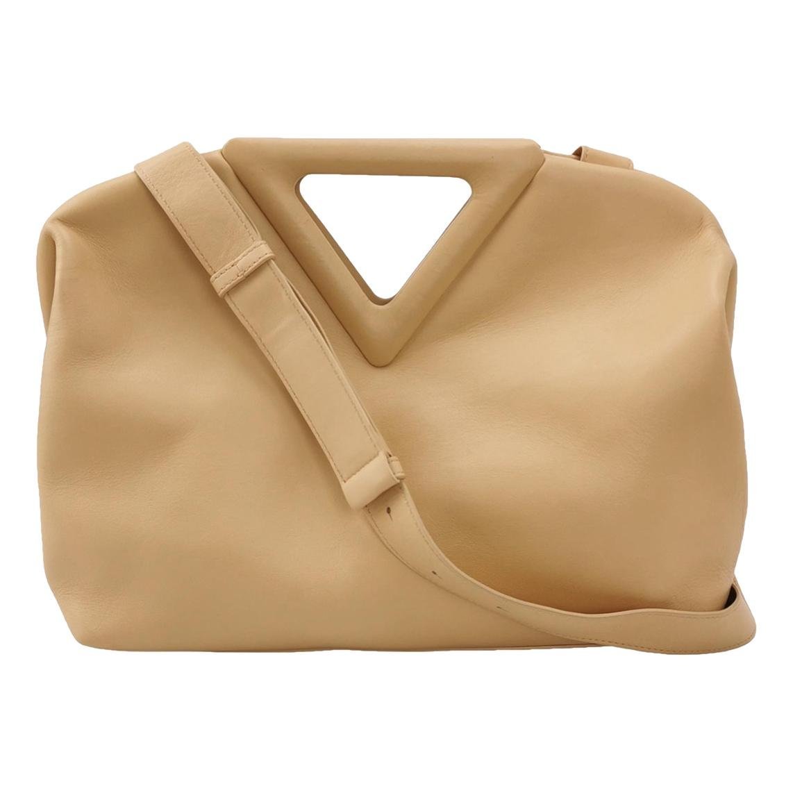 Point leather handbag