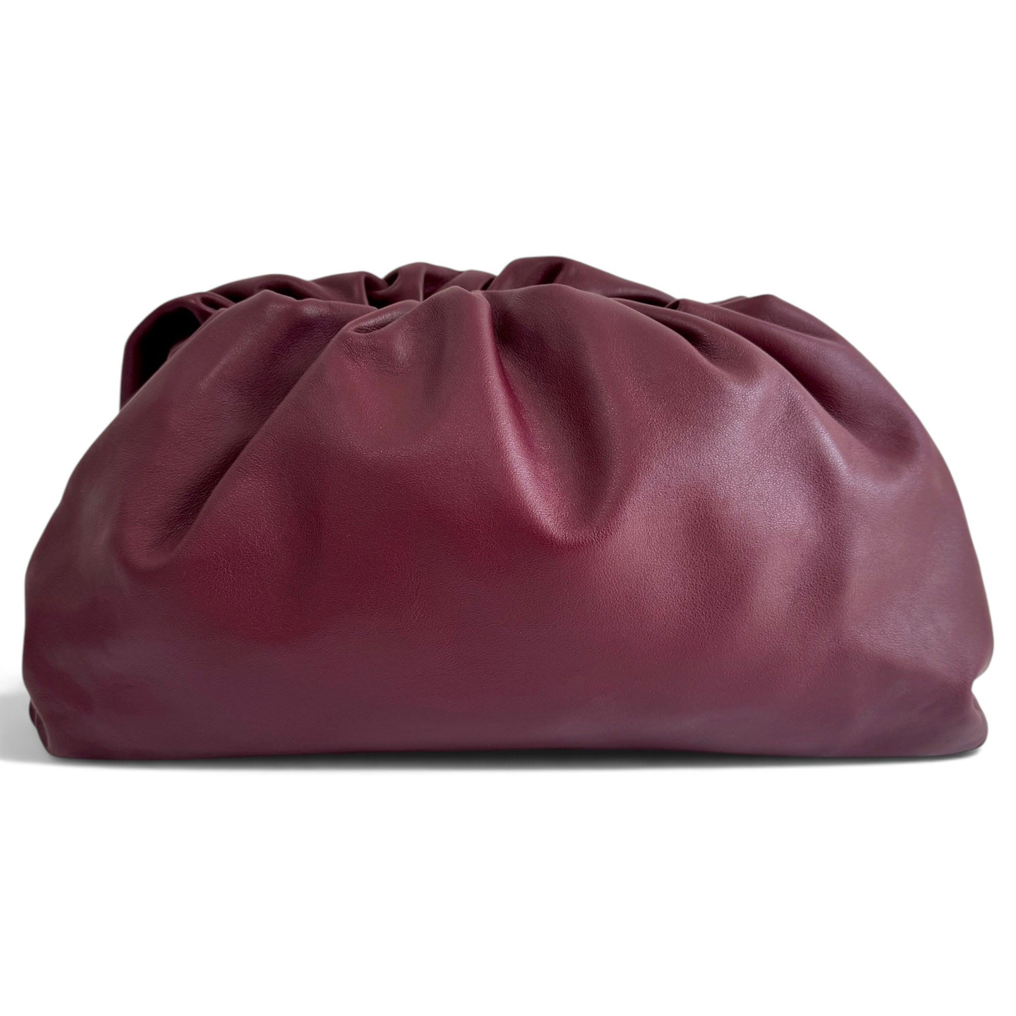 Pouch leather clutch bag