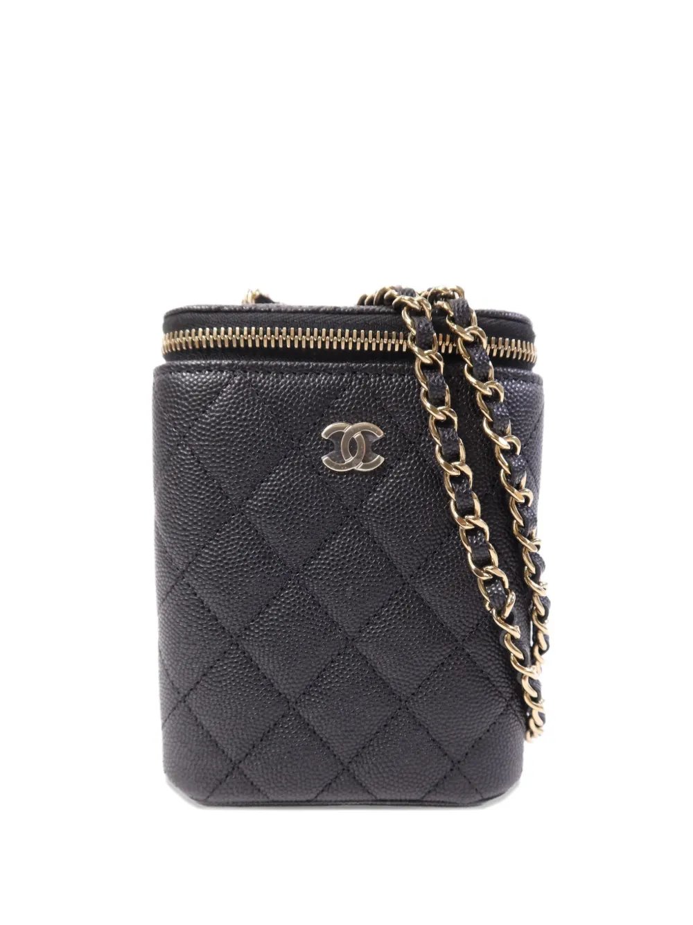 Classic CC diamond-quilt shoulder bag