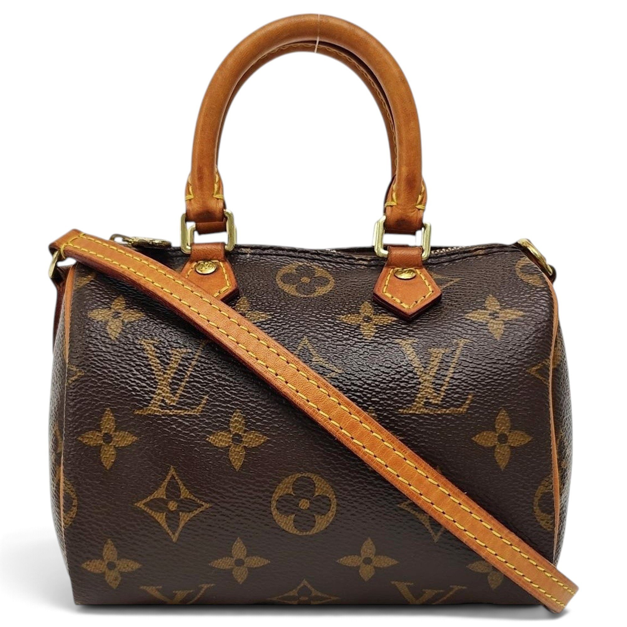 Nano Speedy / Mini HL leather handbag