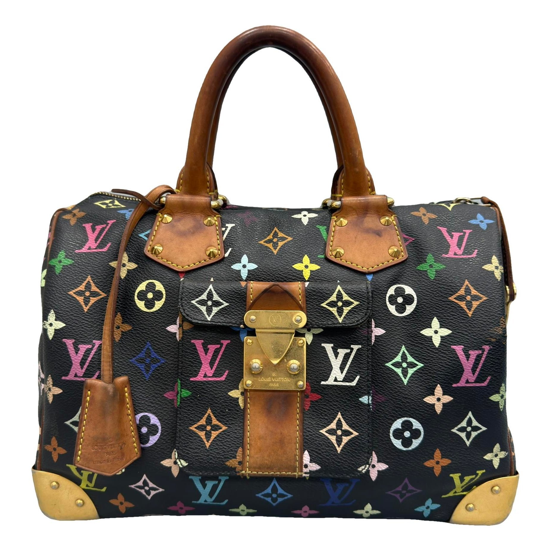 Speedy leather handbag