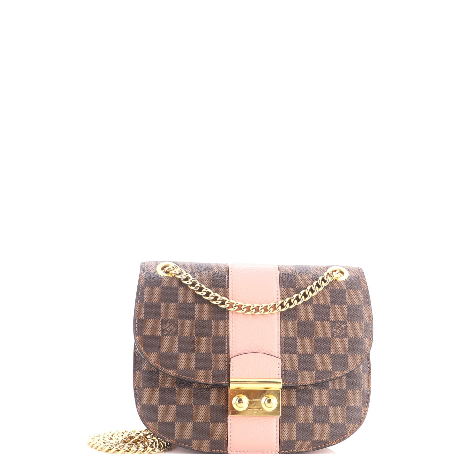 Wight Handbag Damier with Leather