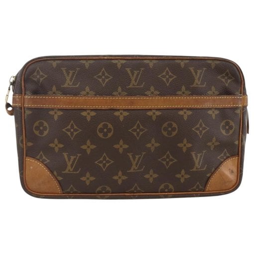 Leather clutch bag
