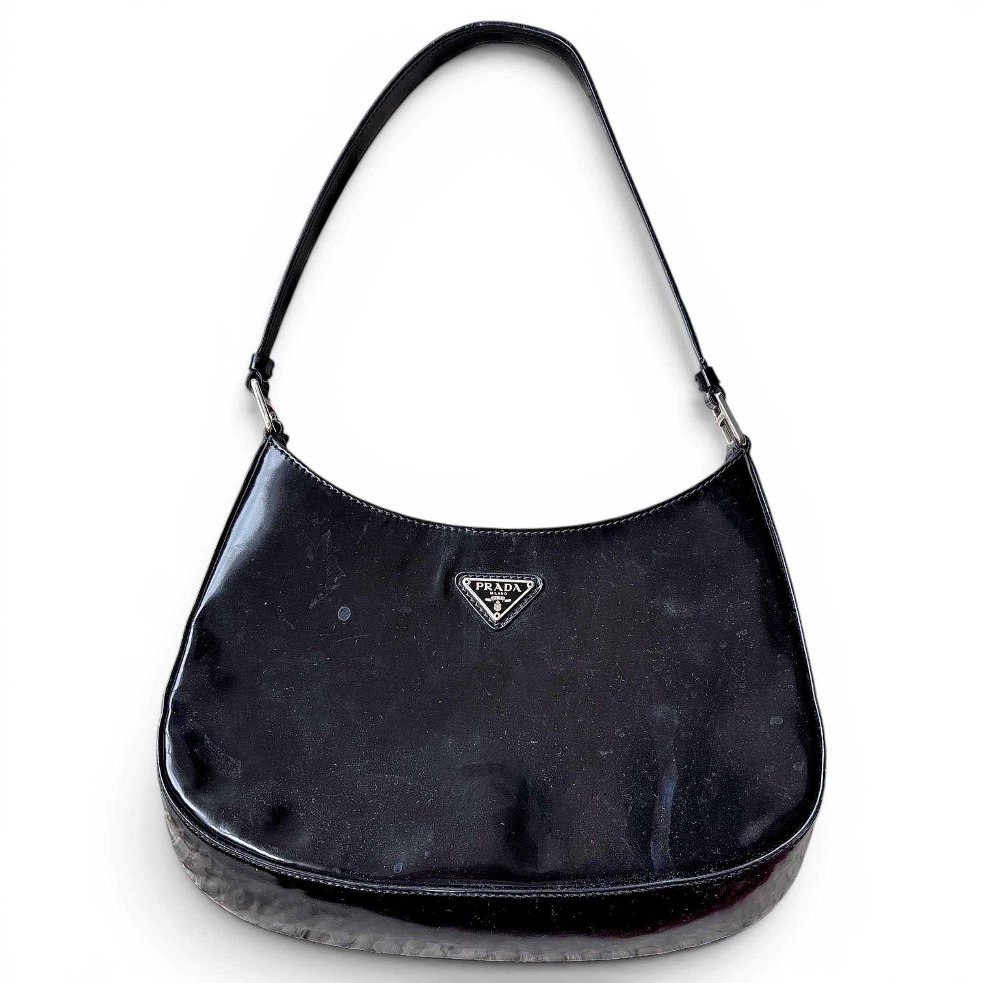 Cleo patent leather handbag