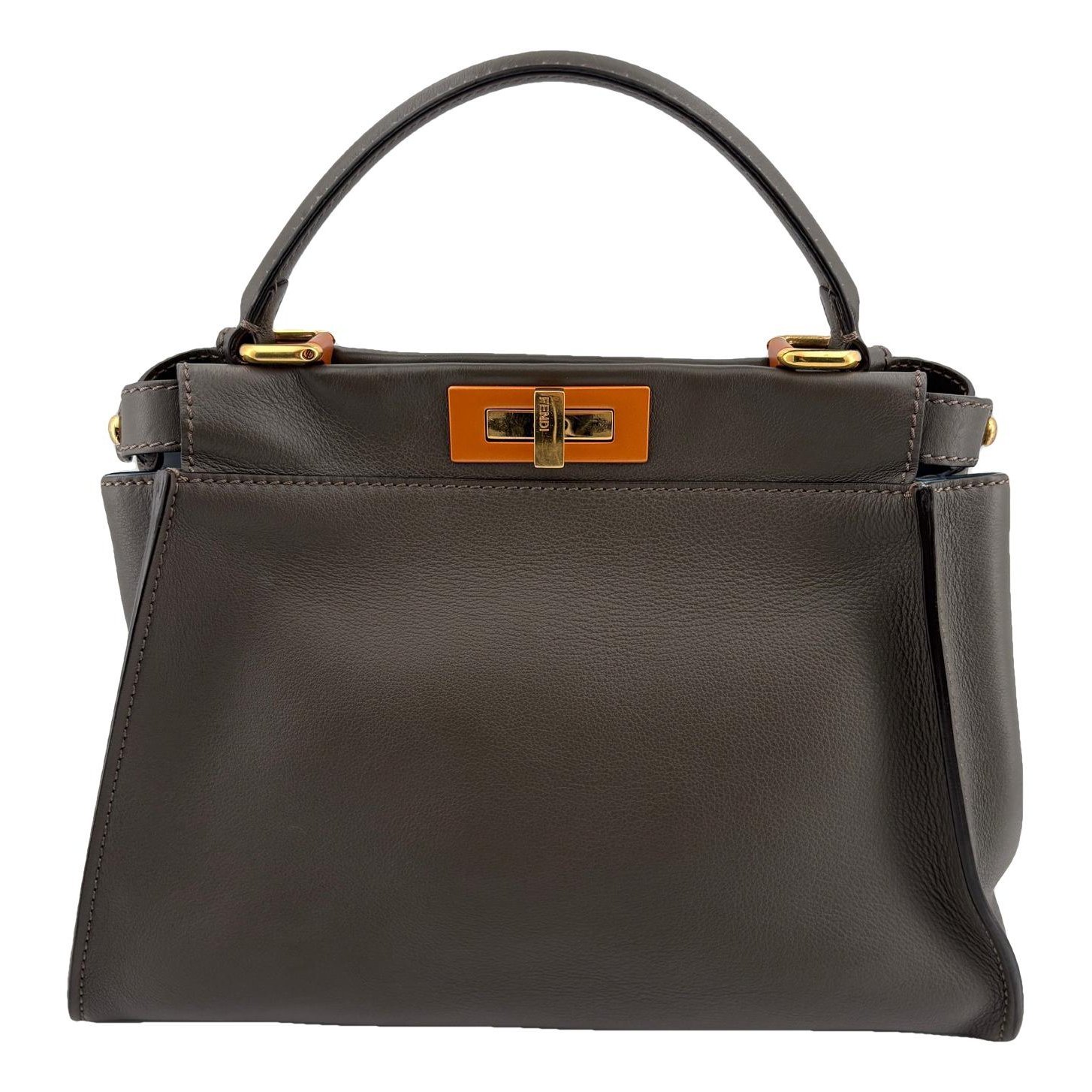 Peekaboo leather handbag