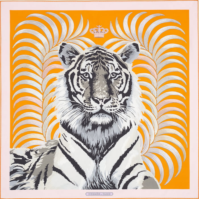 Tigre Royal 더블 페이스 스카프 90