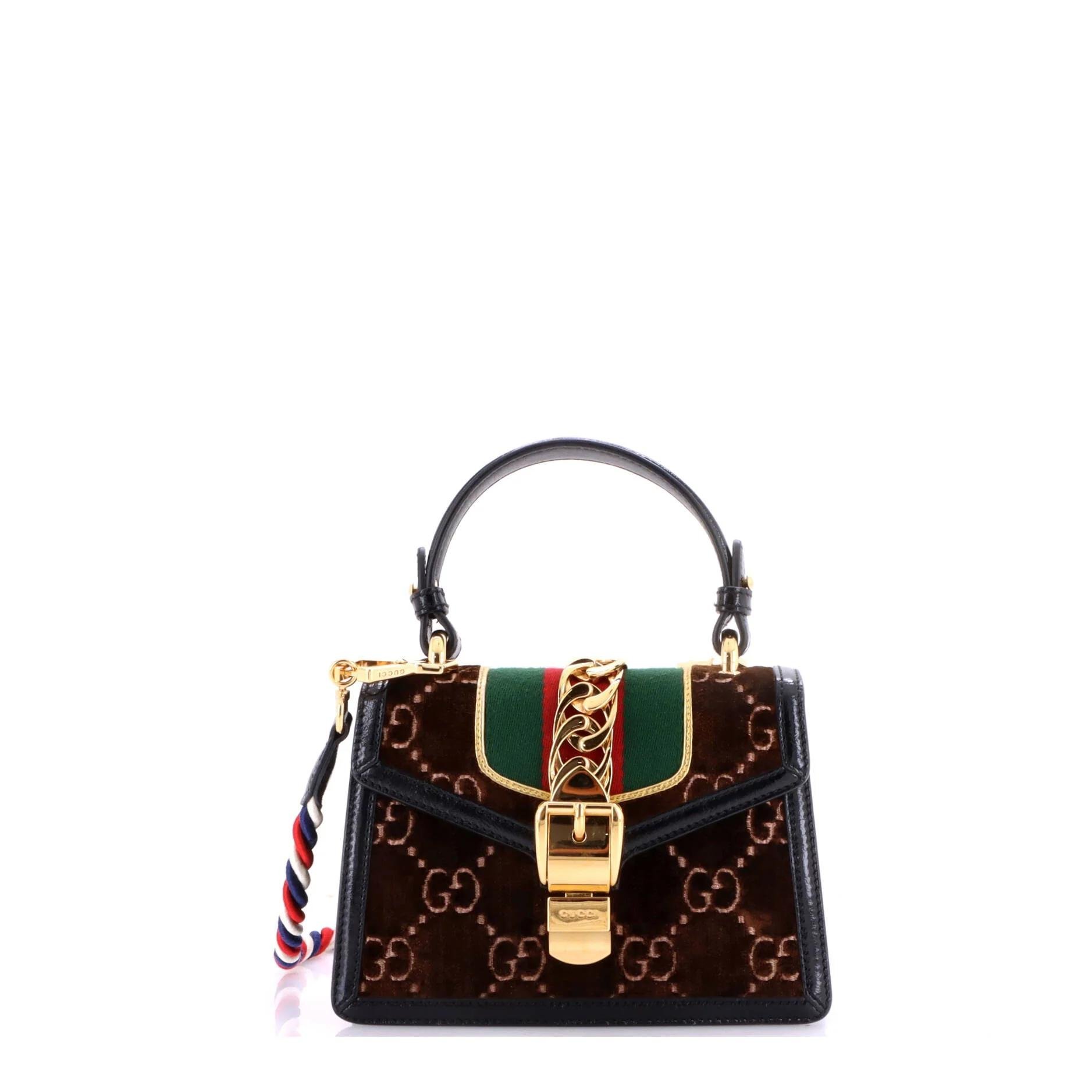 Velvet handbag