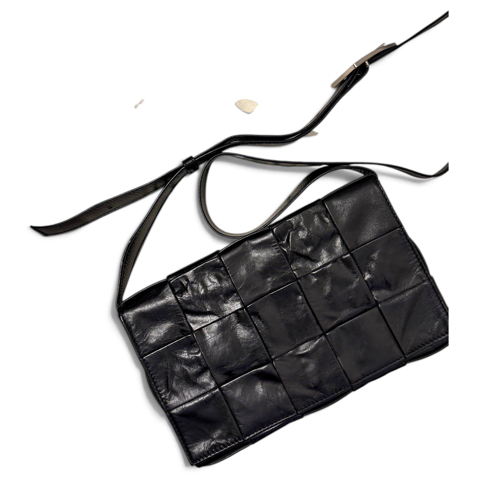 Cassette leather crossbody bag