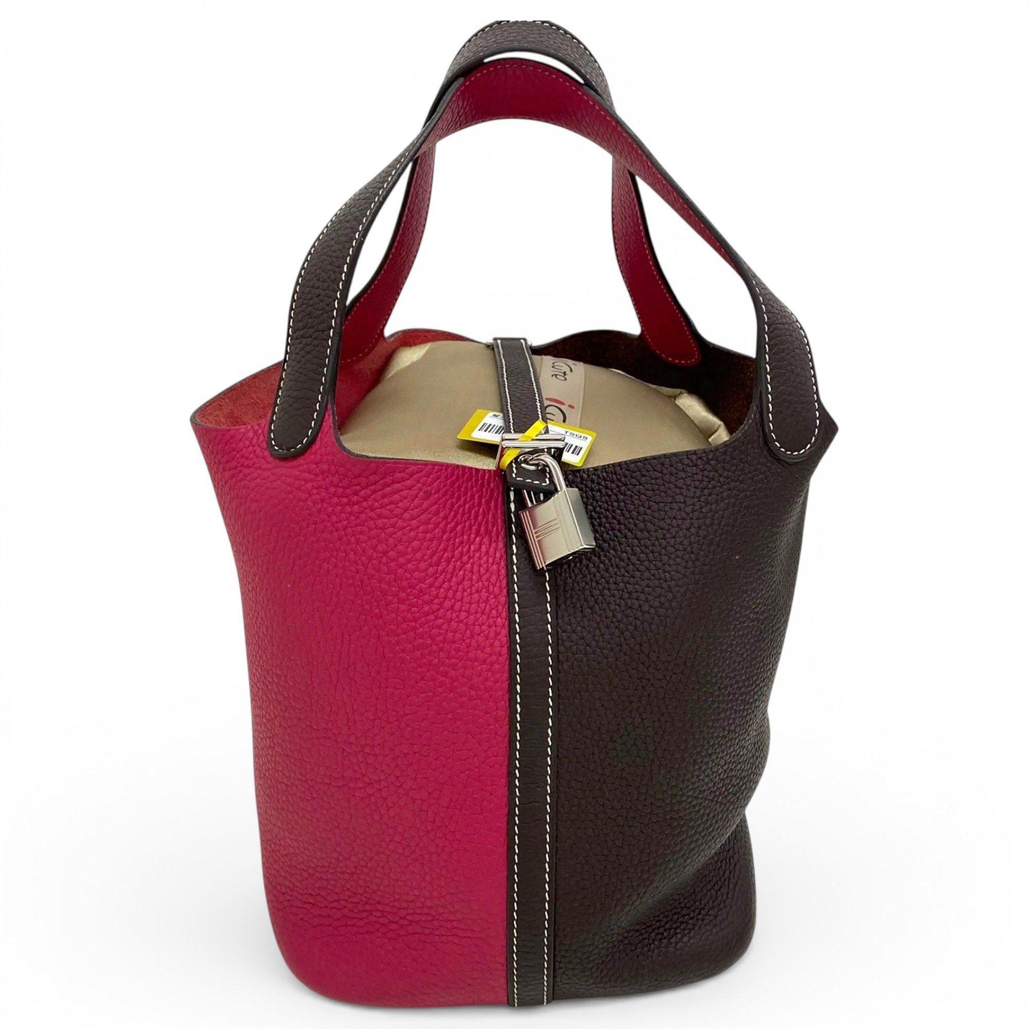 Picotin leather handbag